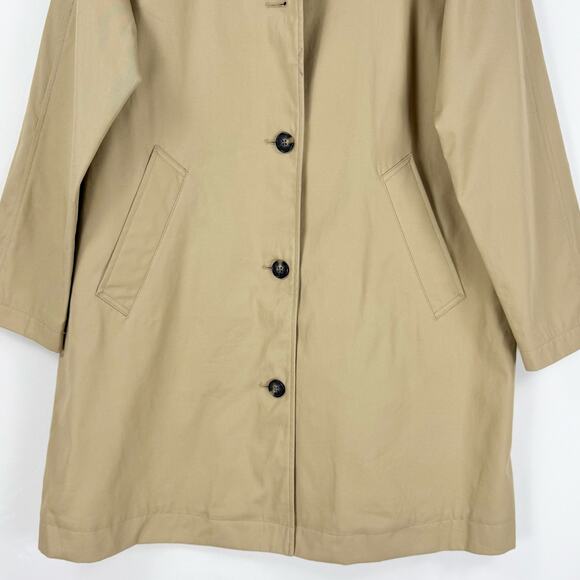 Everlane Women's The Mac Trench Coat Large Cornstalk Khaki Minimalist - Picture 5 of 16